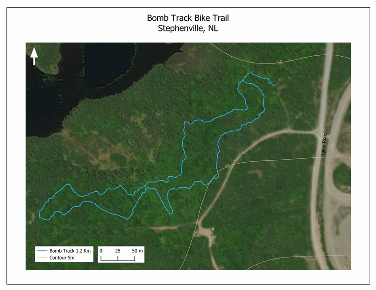 Bomb Track Biking Trail Stephenville, NL